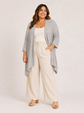 A215-B • Lightweight Folded-Cuff Cardigan